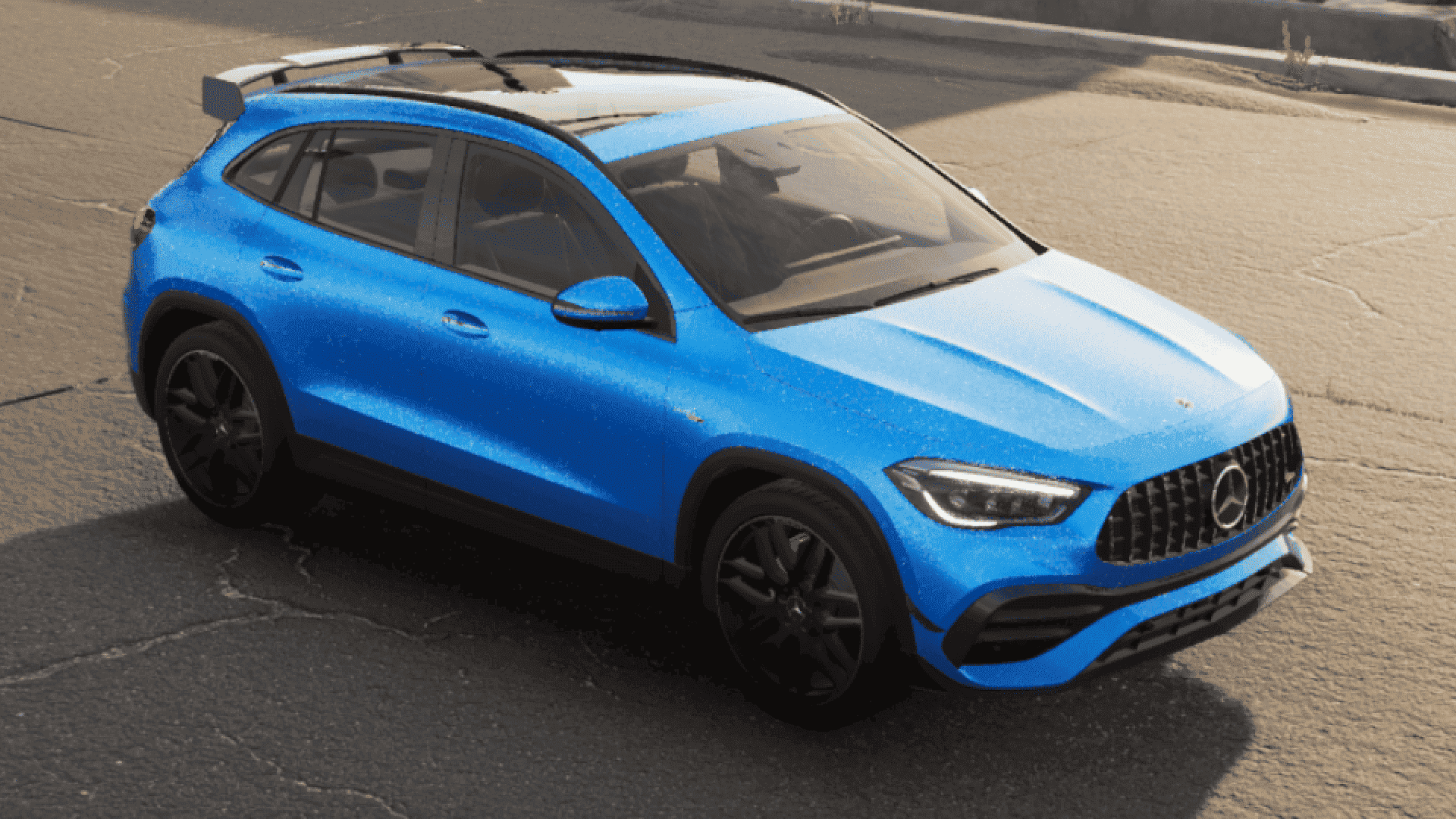 Autofolierung Frankfurt mit Avery Dennison Diamond Blue – Glänzende Folie in strahlendem Blau für ein auffälliges und elegantes Design.