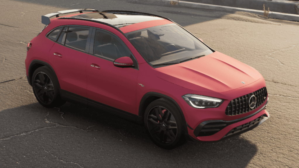 Autofolierung Frankfurt mit Avery Dennison Matte Metallic Garnet Red – Matte Folie in tiefem, edlem Rot mit metallischem Schimmer für ein exklusives und luxuriöses Design.