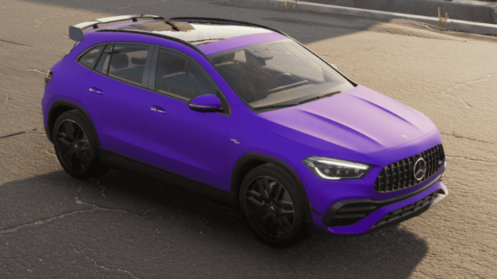 Autofolierung Frankfurt mit Avery Dennison Matte Metallic Purple – Matte Folie in tiefem, mystischem Lila mit metallischem Schimmer für ein exklusives und auffälliges Design.