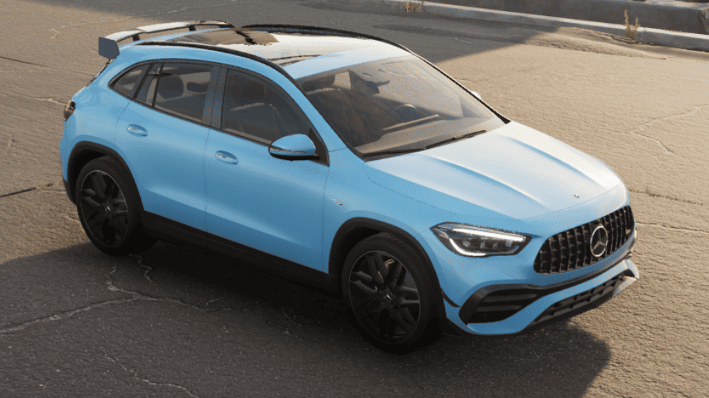 Autofolierung Frankfurt mit Avery Dennison Sea Breeze Blue – Satin-Folie in sanftem Blau für ein frisches und beruhigendes Design.