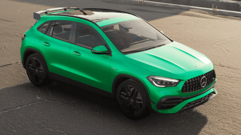 Autofolierung Frankfurt mit der 3M Satin Sheerluck Green Folie für eine matte, grüne Optik mit seidigem Glanz